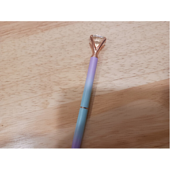 Hand Engraved Gradient Pen Purple Blue - Picture 3 of 6